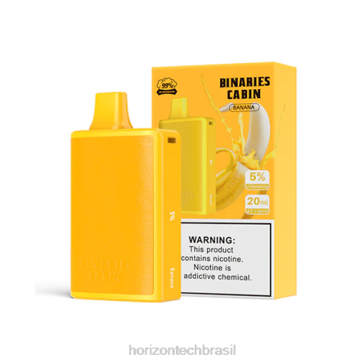 HorizonTech Binaries Cabin descartável 20ml banana 84462 HorizonTech brasília